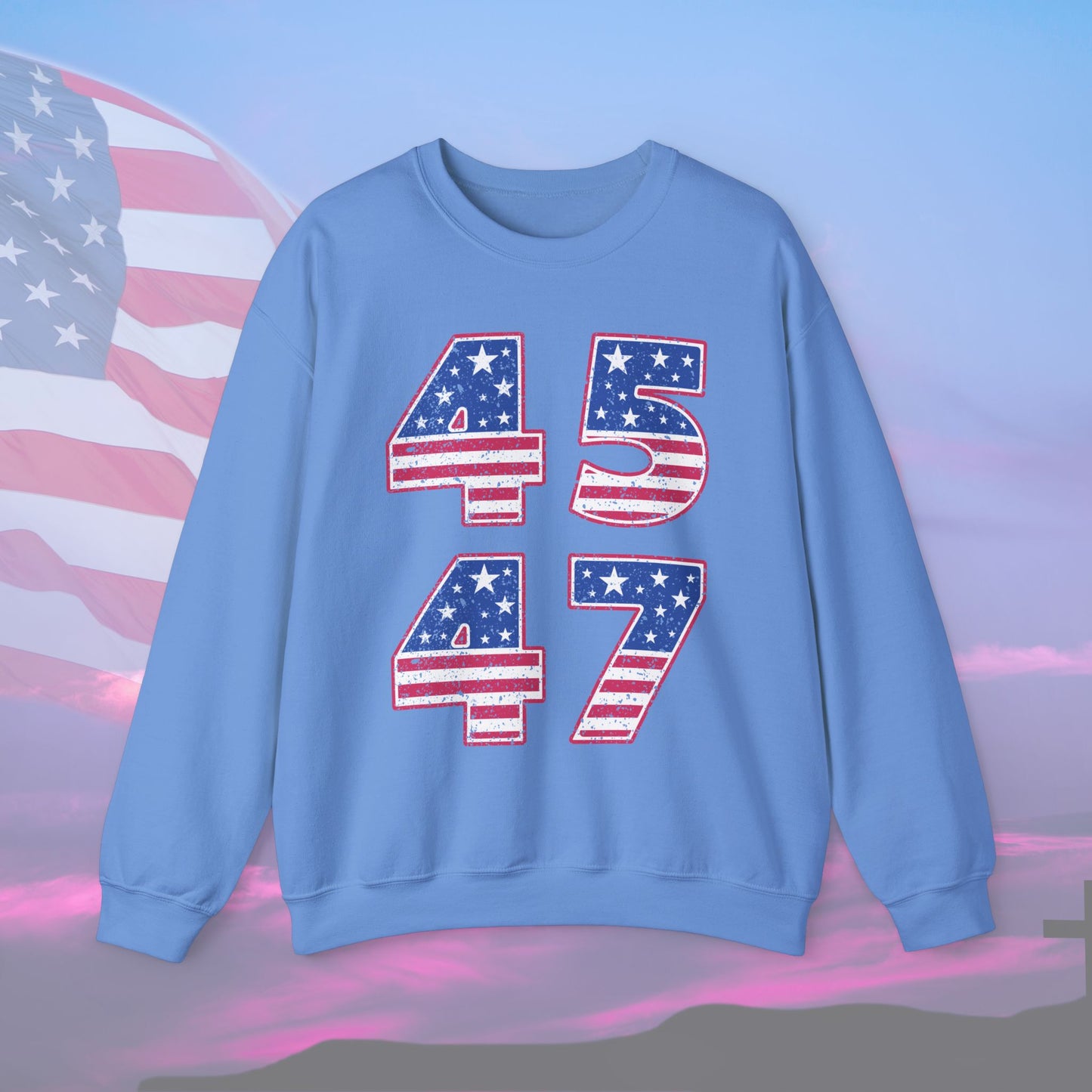 Trump 45 47 Sweatshirt | Unisex - The American Glory 