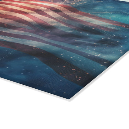 American Flag Glass Cutting Board - The American Glory 