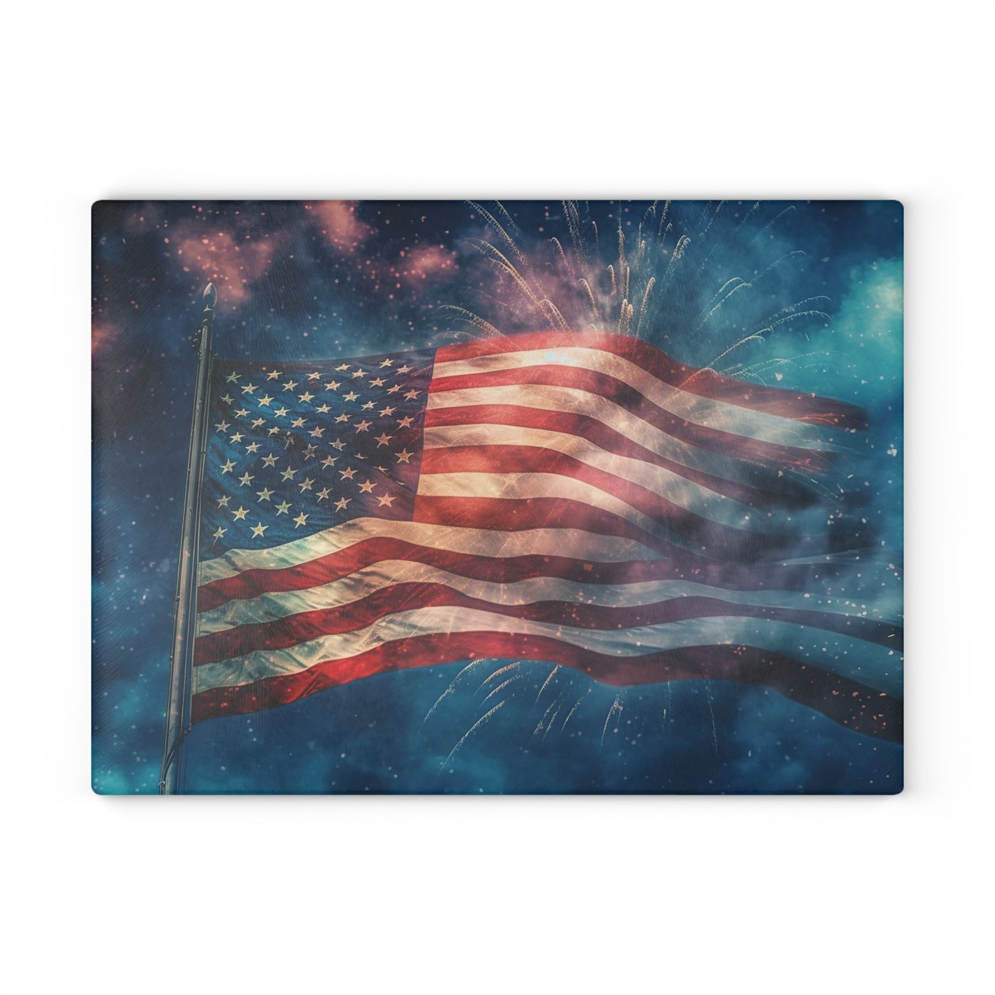 American Flag Glass Cutting Board - The American Glory 