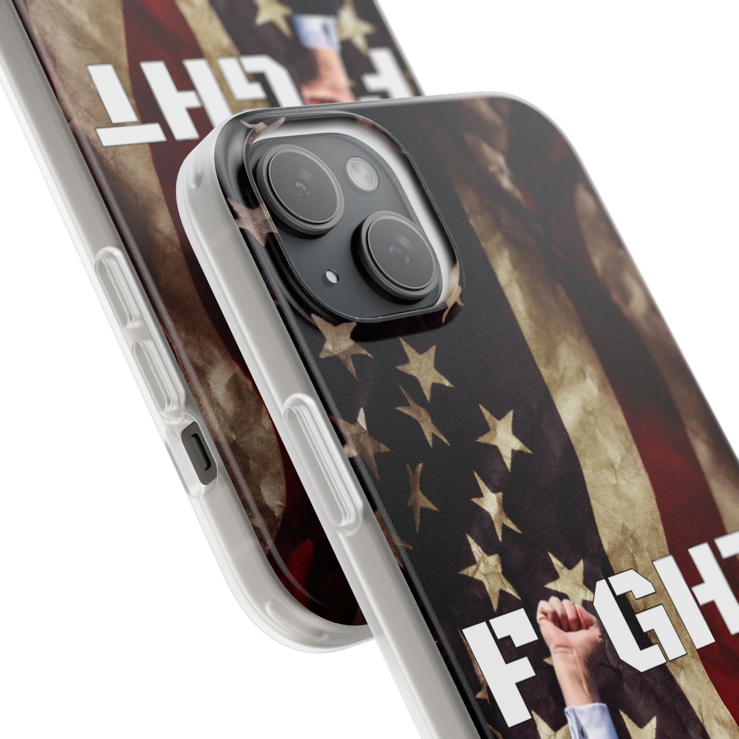 Trump Fight! iPhone Case | Semi-transparent, matte finish - The American Glory 