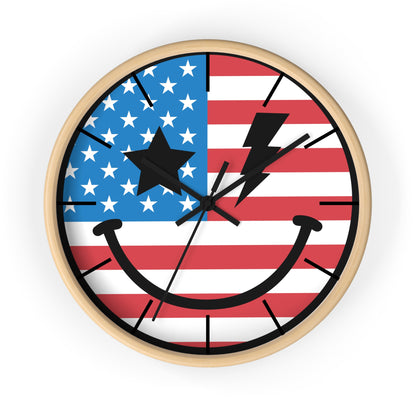 American Flag Wall Clock - The American Glory 