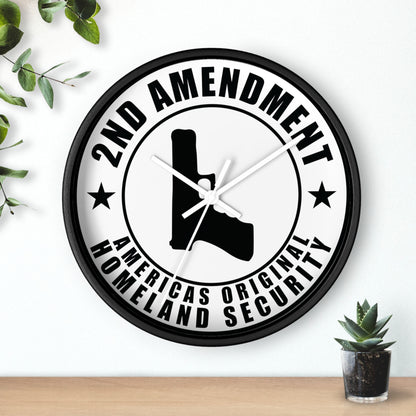 2nd Amendment Wall clock 2nd Amendment Americas Original Homeland Security Wall Clock - The American Glory 