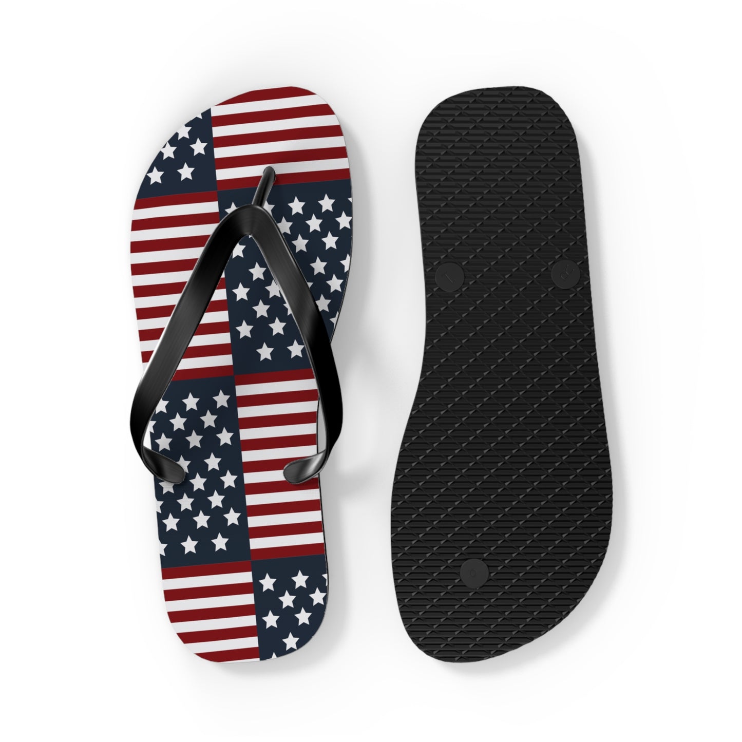 American Flag Flip Flops, USA July 4th Flip Flop slippers, Patriotic Summer accessories - The American Glory 