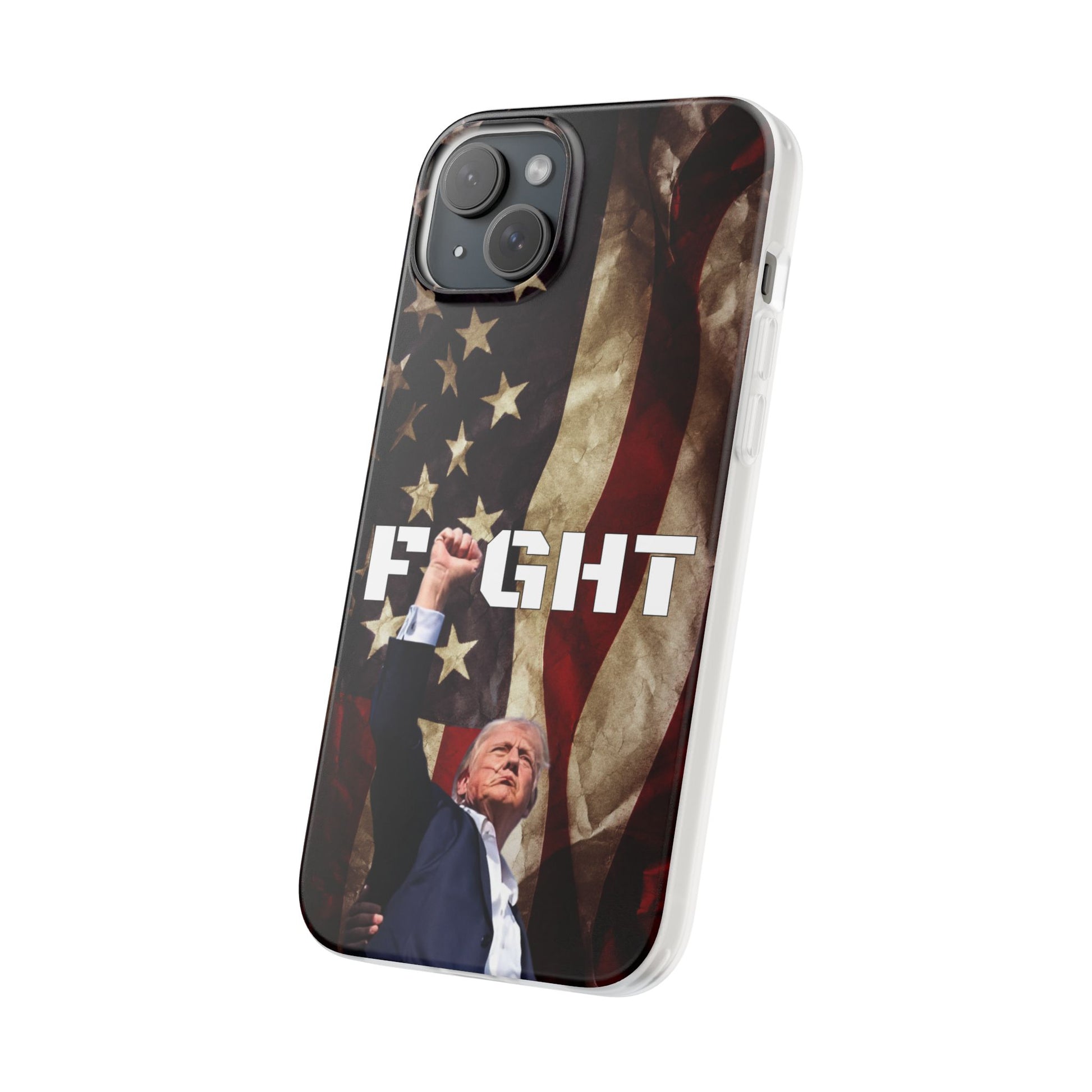 Trump Fight! iPhone Case | Semi-transparent, matte finish - The American Glory 