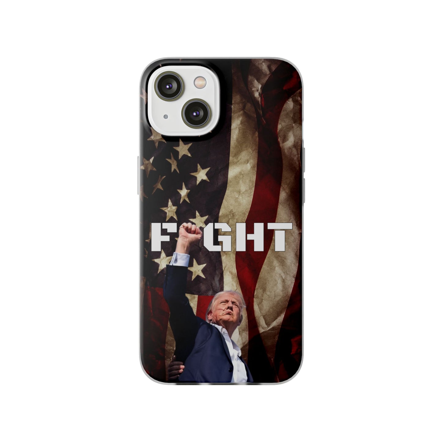 Trump Fight! iPhone Case | Semi-transparent, matte finish - The American Glory 