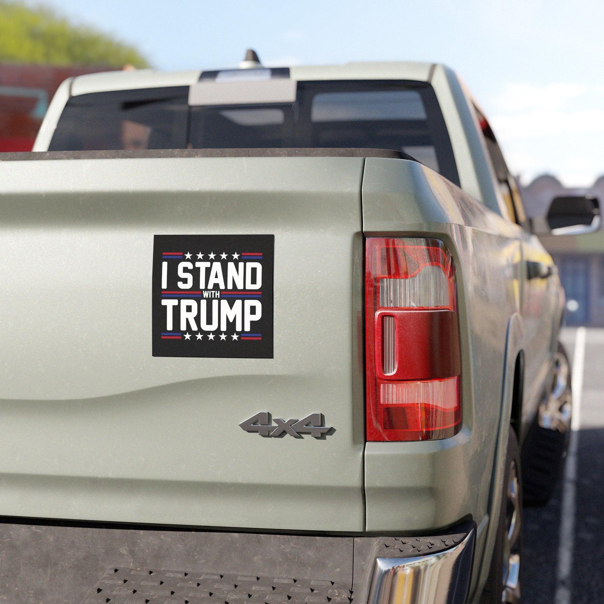 I Stand with Trump Car Magnet, Trump 2024 Bumper Sticker, Donald Trump Weatherproof car magnets, MAGA Stand with Trump Bumper Stickers - The American Glory 