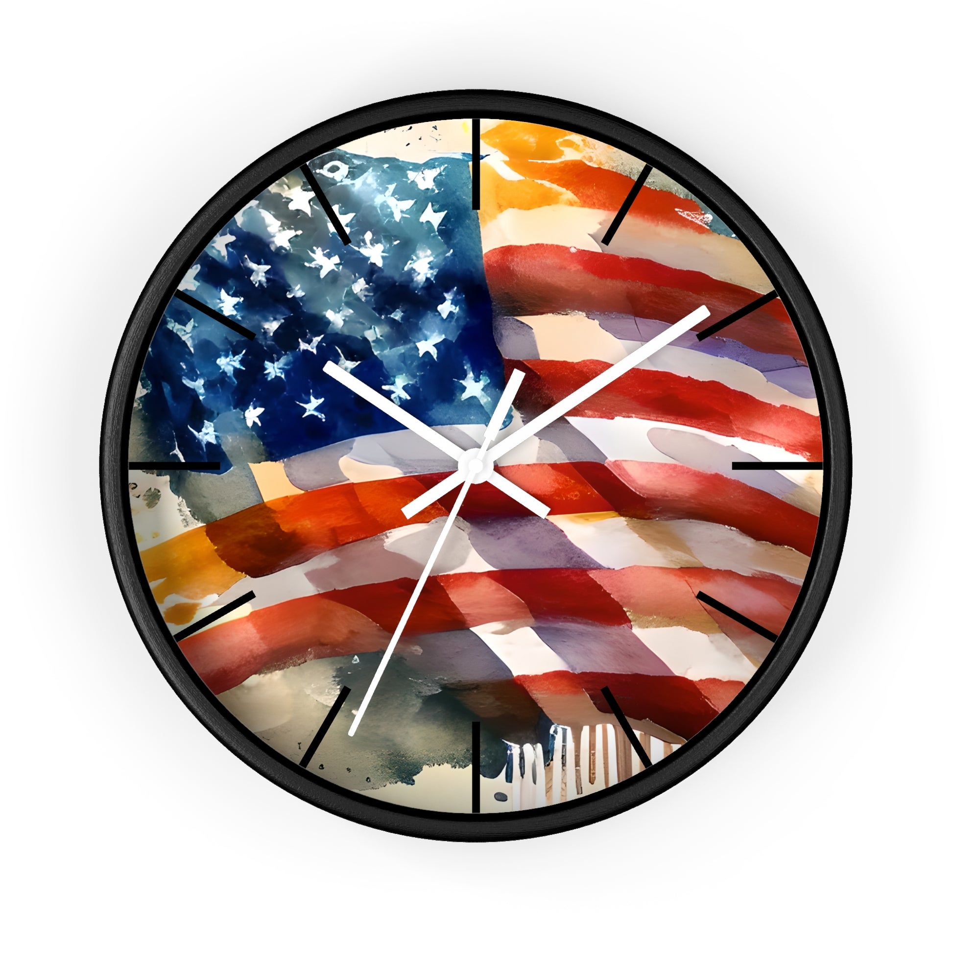 American Flag Wall Clock - The American Glory 