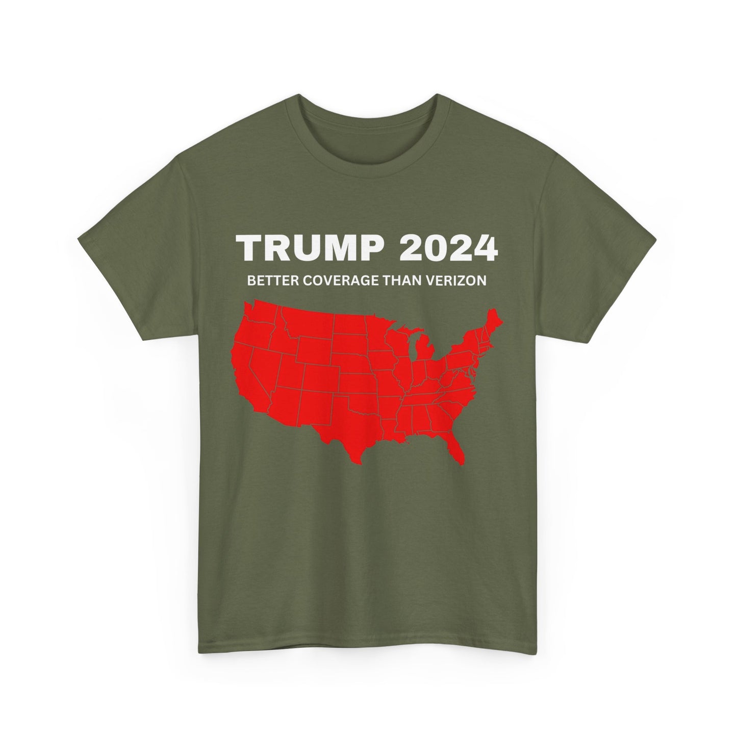 Trump 2024 Better Coverage Than Verizon T-shirt, Donald Trump Unisex Shirt, MAGA Tees, Election Shirts, Trump 2024 Political T-shirts, Funny Trump Tshirts - The American Glory 