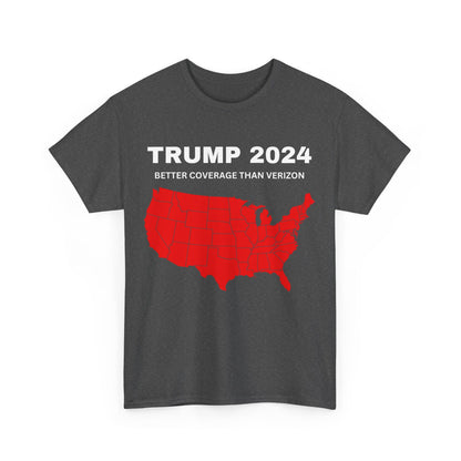 Trump 2024 Better Coverage Than Verizon T-shirt, Donald Trump Unisex Shirt, MAGA Tees, Election Shirts, Trump 2024 Political T-shirts, Funny Trump Tshirts - The American Glory 