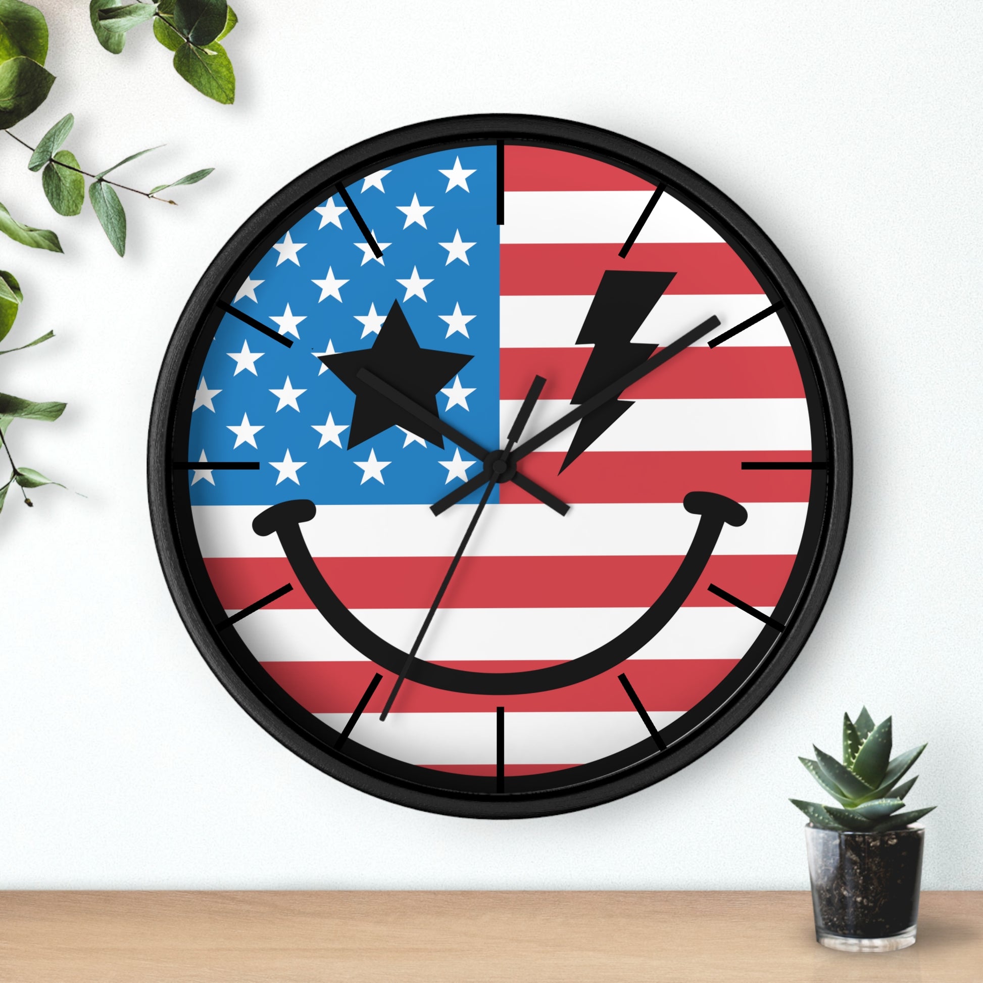 American Flag Wall Clock - The American Glory 