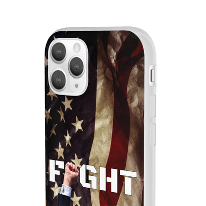 Trump Fight! iPhone Case | Semi-transparent, matte finish - The American Glory 