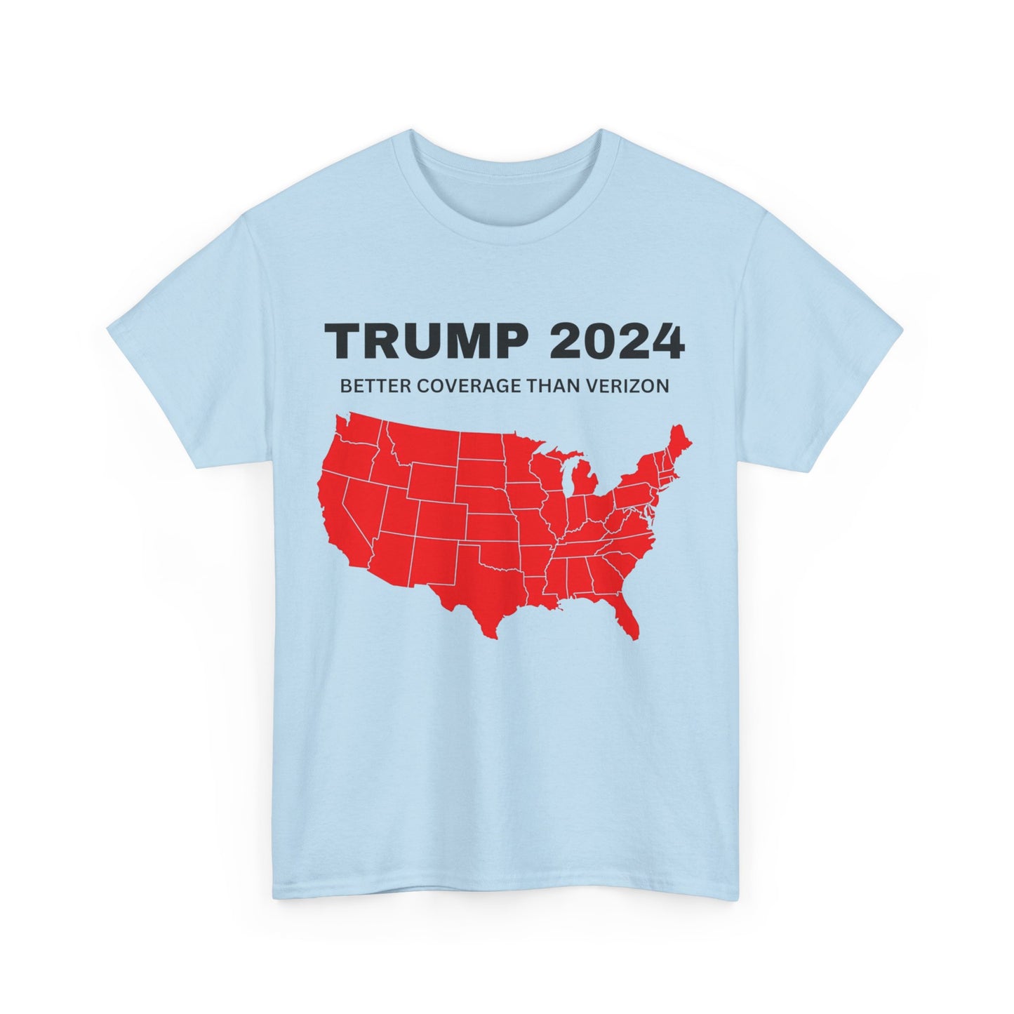 Trump 2024 Better Coverage Than Verizon T-shirt, Donald Trump Unisex Shirt, MAGA Tees, Election Shirts, Trump 2024 Political T-shirts, Funny Trump Tshirts - The American Glory 