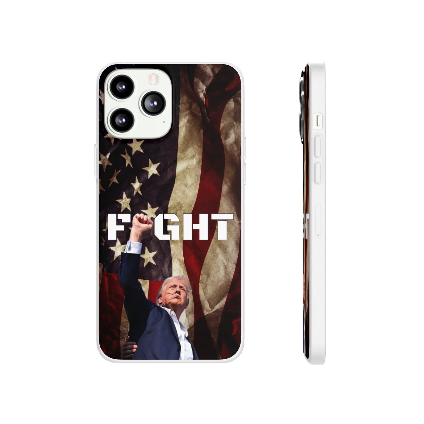 Trump Fight! iPhone Case | Semi-transparent, matte finish - The American Glory 