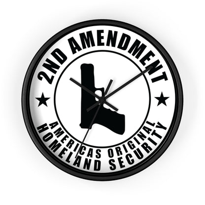 2nd Amendment Wall clock 2nd Amendment Americas Original Homeland Security Wall Clock - The American Glory 