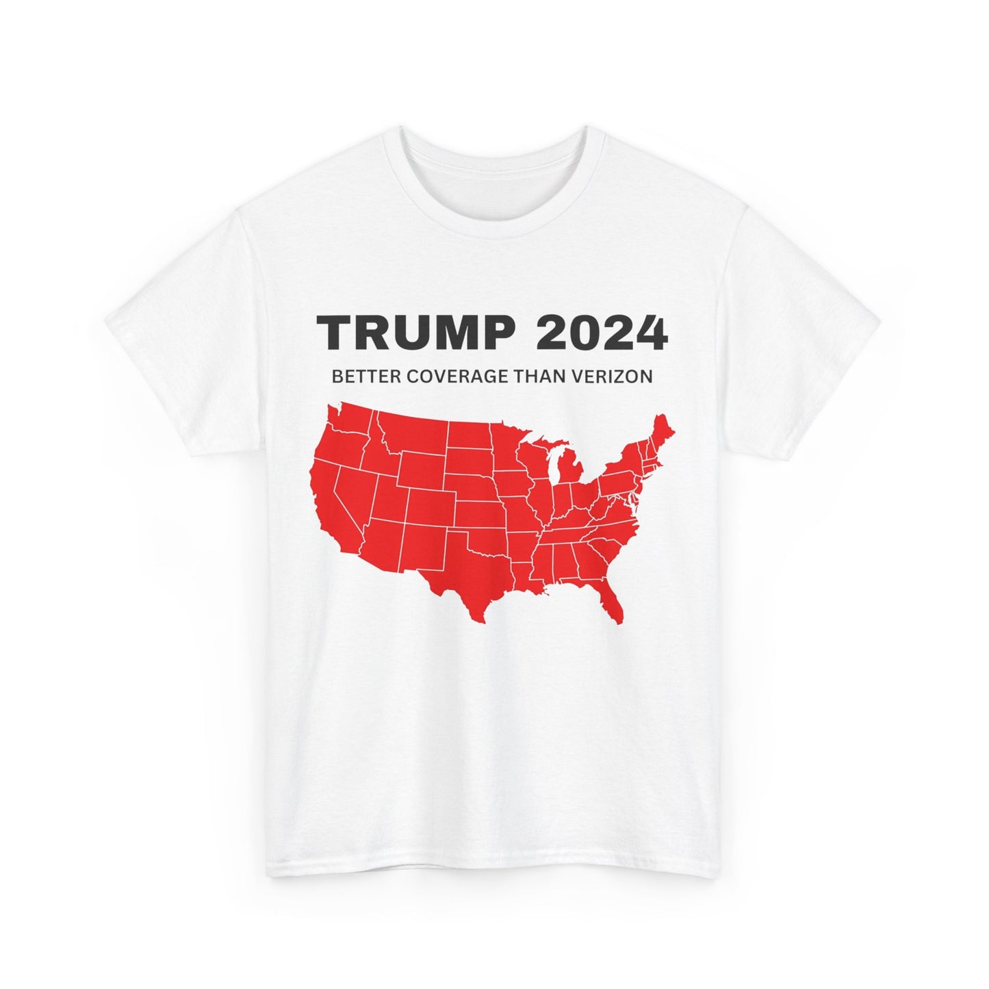 Trump 2024 Better Coverage Than Verizon T-shirt, Donald Trump Unisex Shirt, MAGA Tees, Election Shirts, Trump 2024 Political T-shirts, Funny Trump Tshirts - The American Glory 