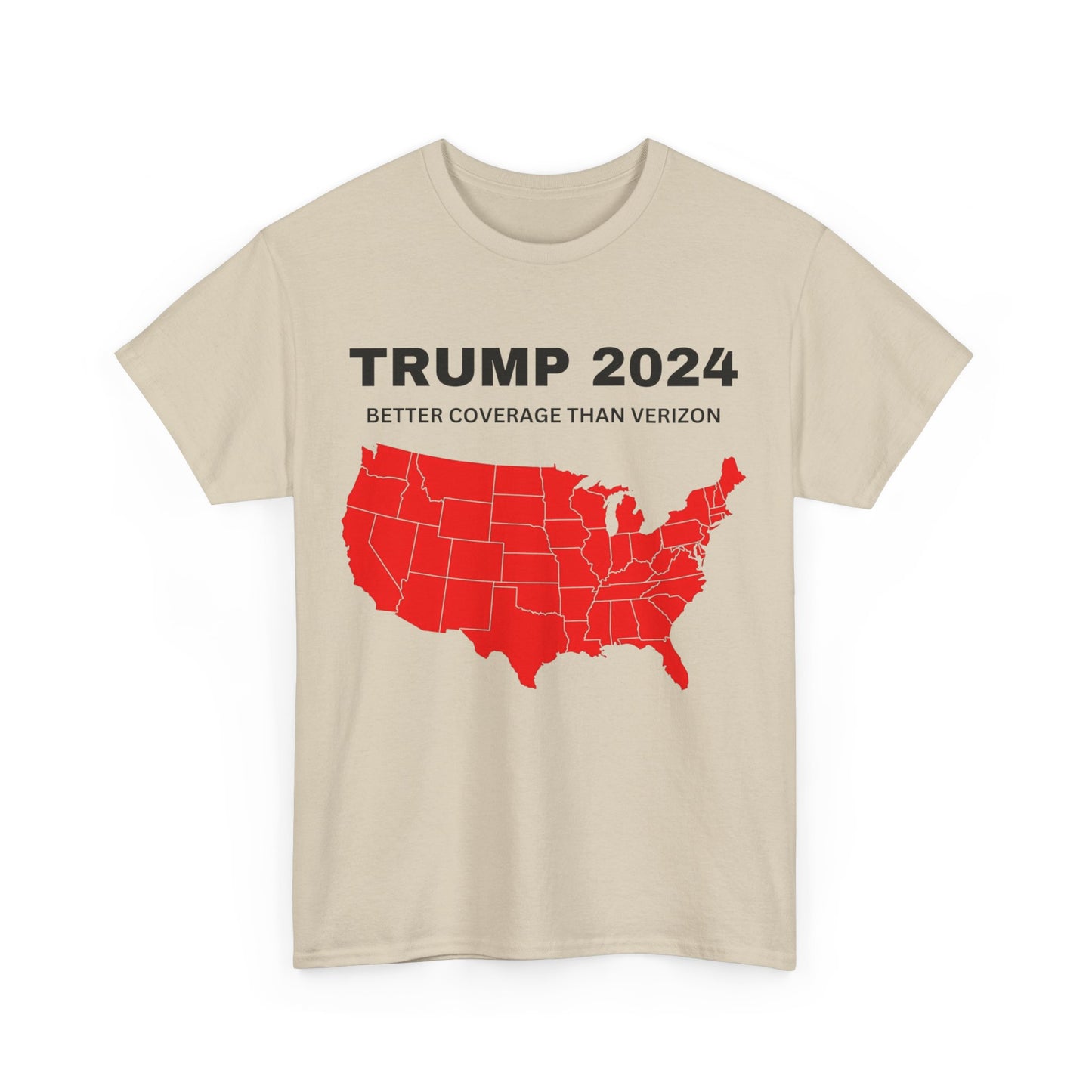 Trump 2024 Better Coverage Than Verizon T-shirt, Donald Trump Unisex Shirt, MAGA Tees, Election Shirts, Trump 2024 Political T-shirts, Funny Trump Tshirts - The American Glory 