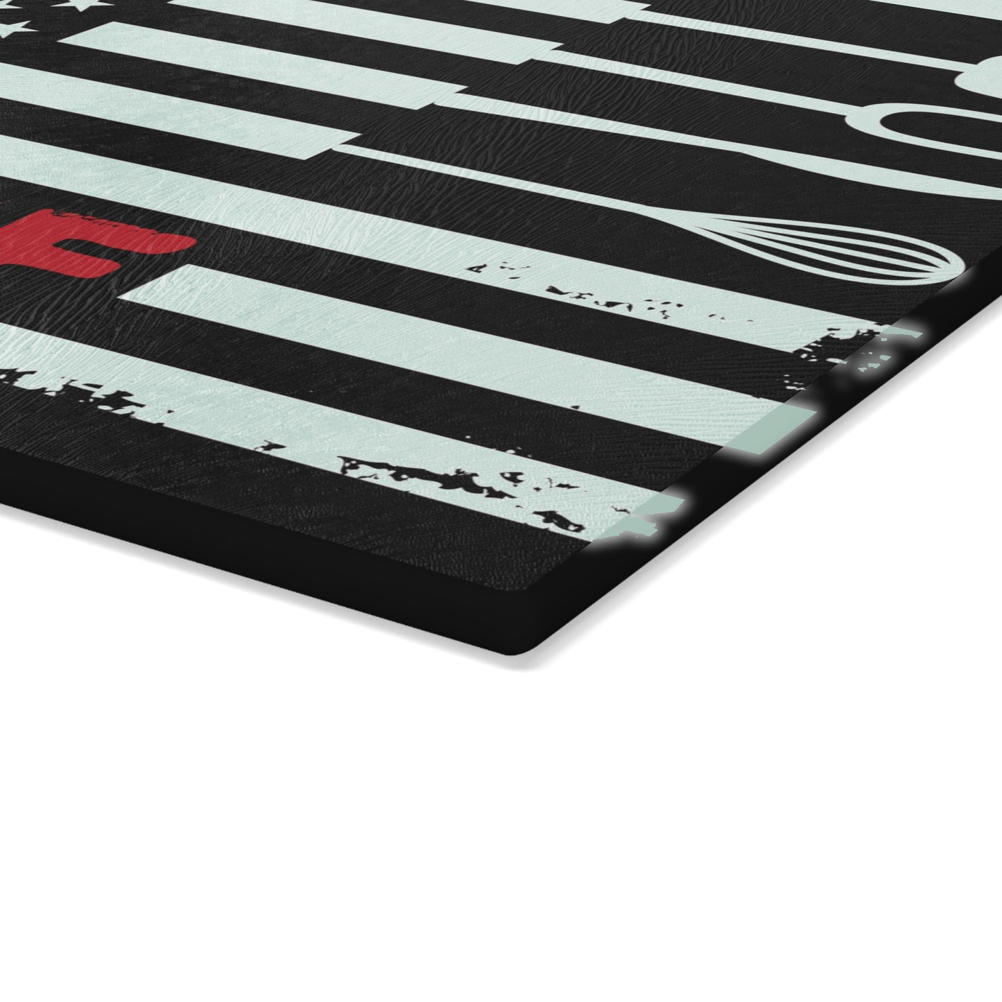 Chef American Flag Glass Cutting Board - The American Glory 