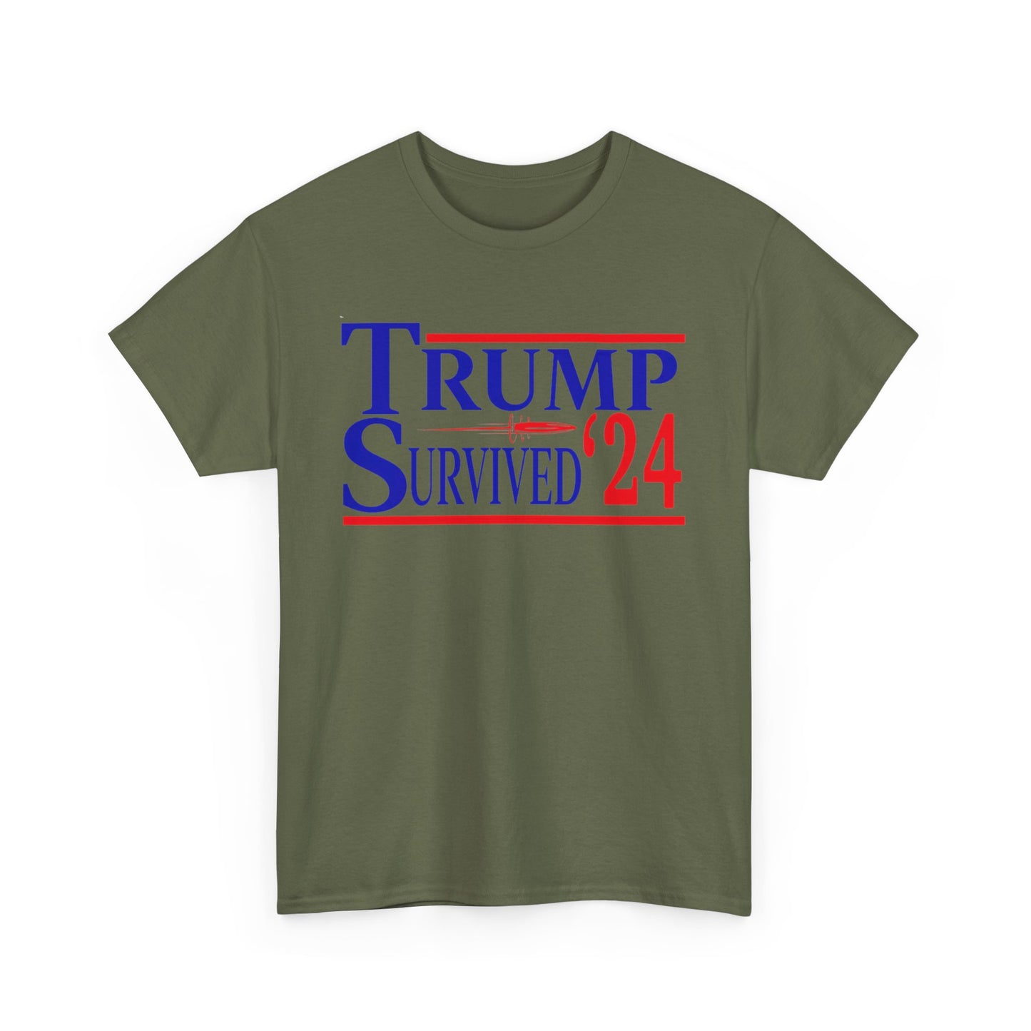 Trump Survived, 2024 T-shirt | Express Delivery available - The American Glory 