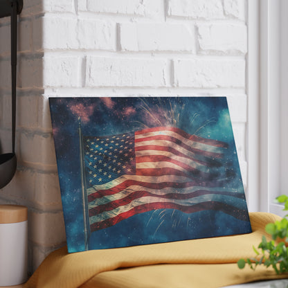 American Flag Glass Cutting Board - The American Glory 