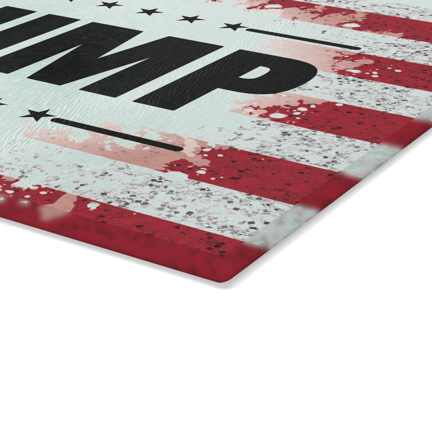 Trump American Flag Glass Cutting Board - The American Glory 