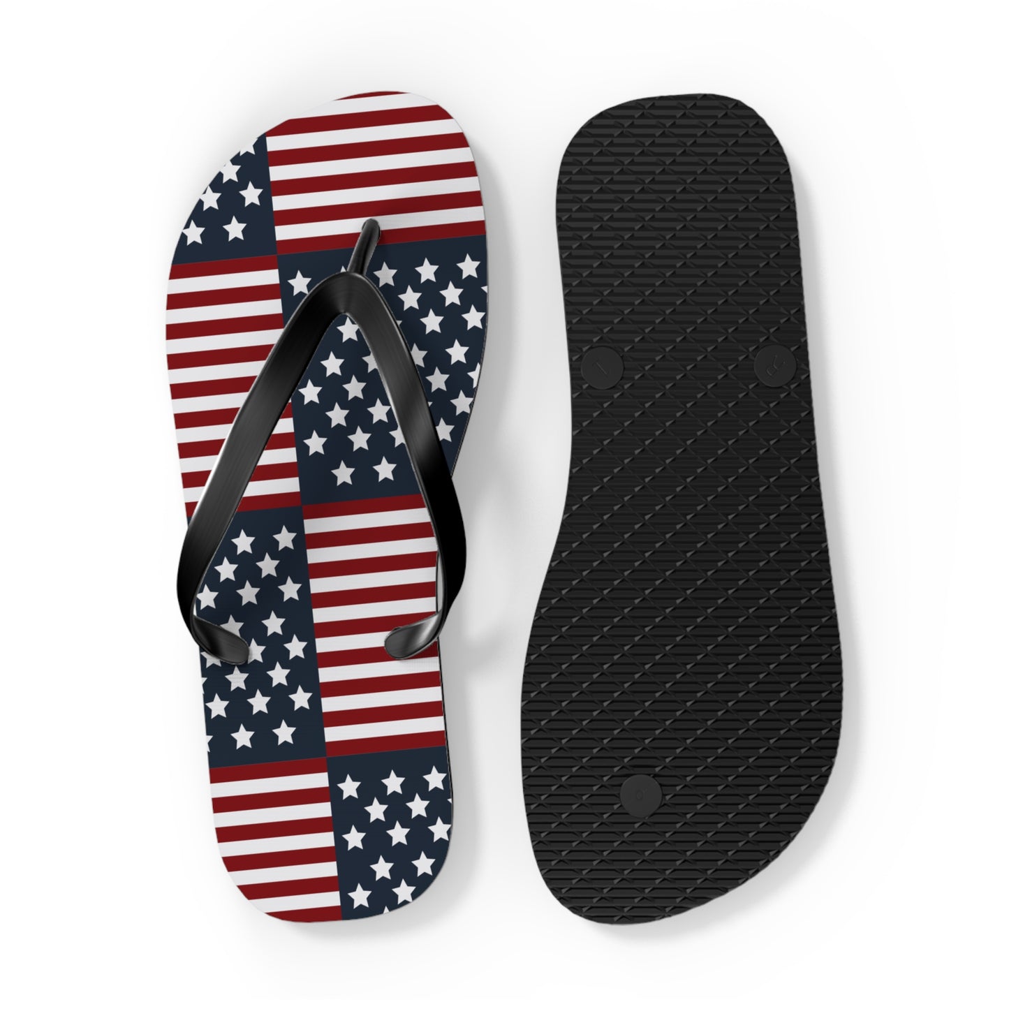 American Flag Flip Flops, USA July 4th Flip Flop slippers, Patriotic Summer accessories - The American Glory 