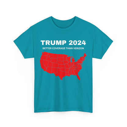 Trump 2024 Better Coverage Than Verizon T-shirt, Donald Trump Unisex Shirt, MAGA Tees, Election Shirts, Trump 2024 Political T-shirts, Funny Trump Tshirts - The American Glory 