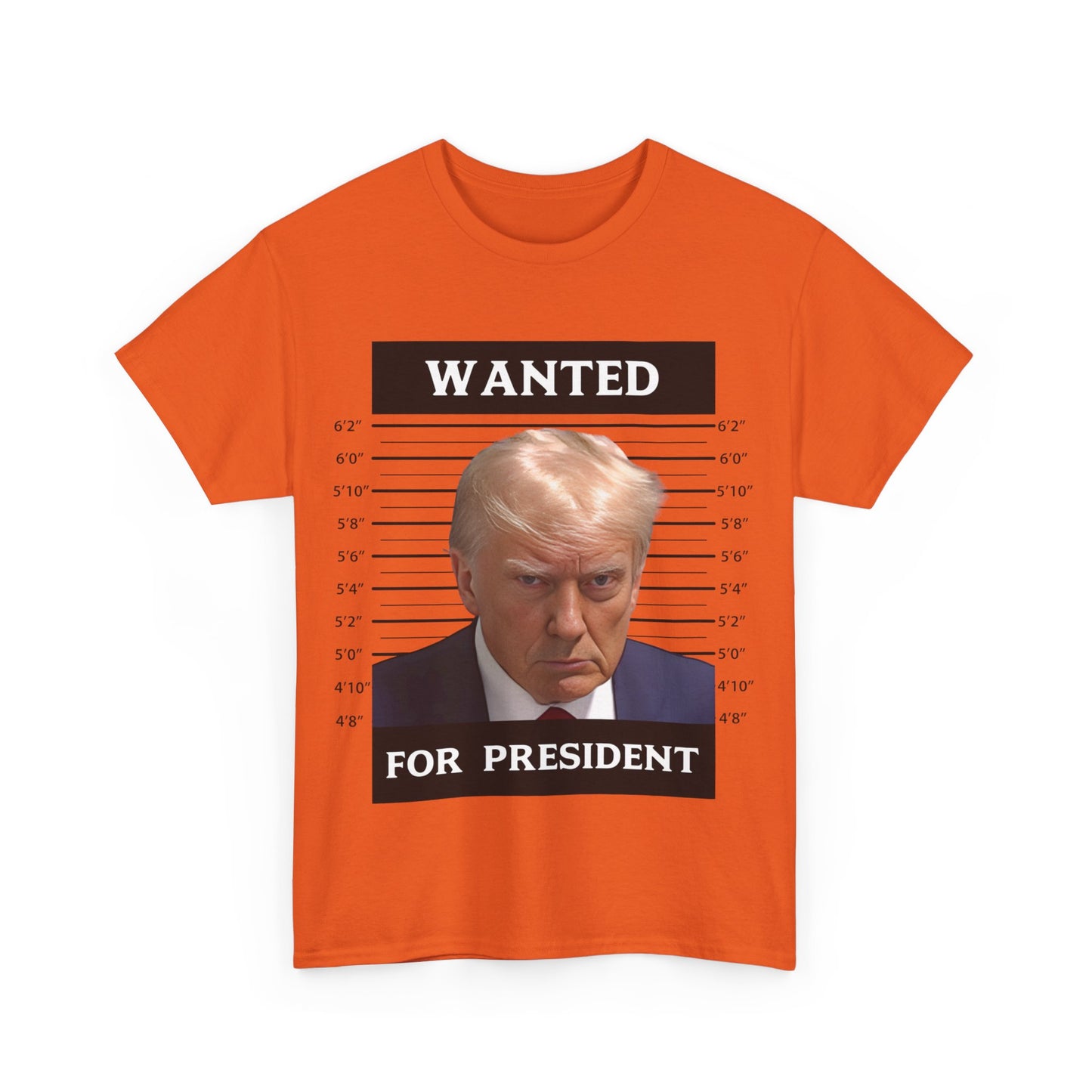 Wanted Donald Trump for President 2024 Election Trump Mug Shot T-Shirt Never Surrender Pro Trump Save American Support Fans Tees - The American Glory 