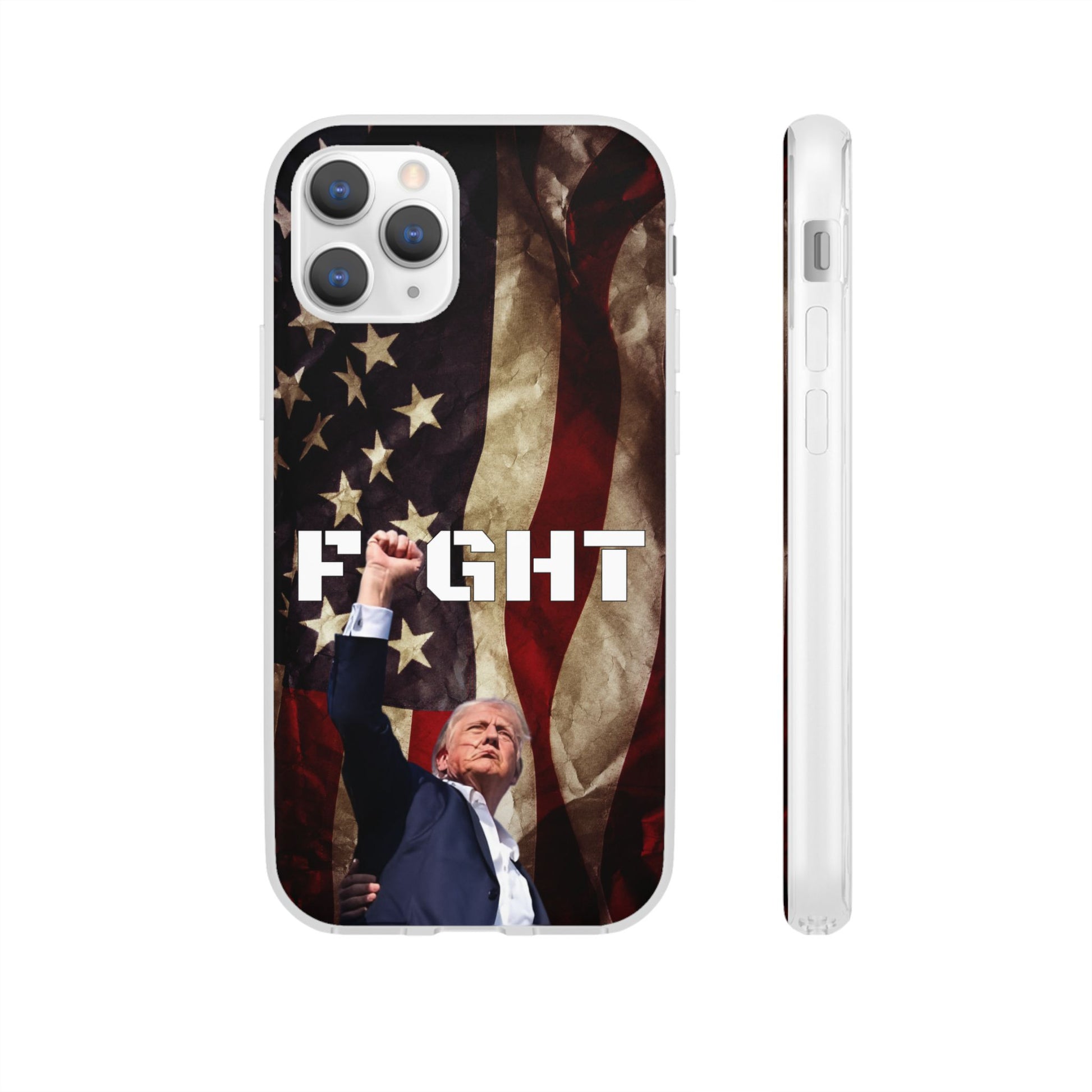 Trump Fight! iPhone Case | Semi-transparent, matte finish - The American Glory 