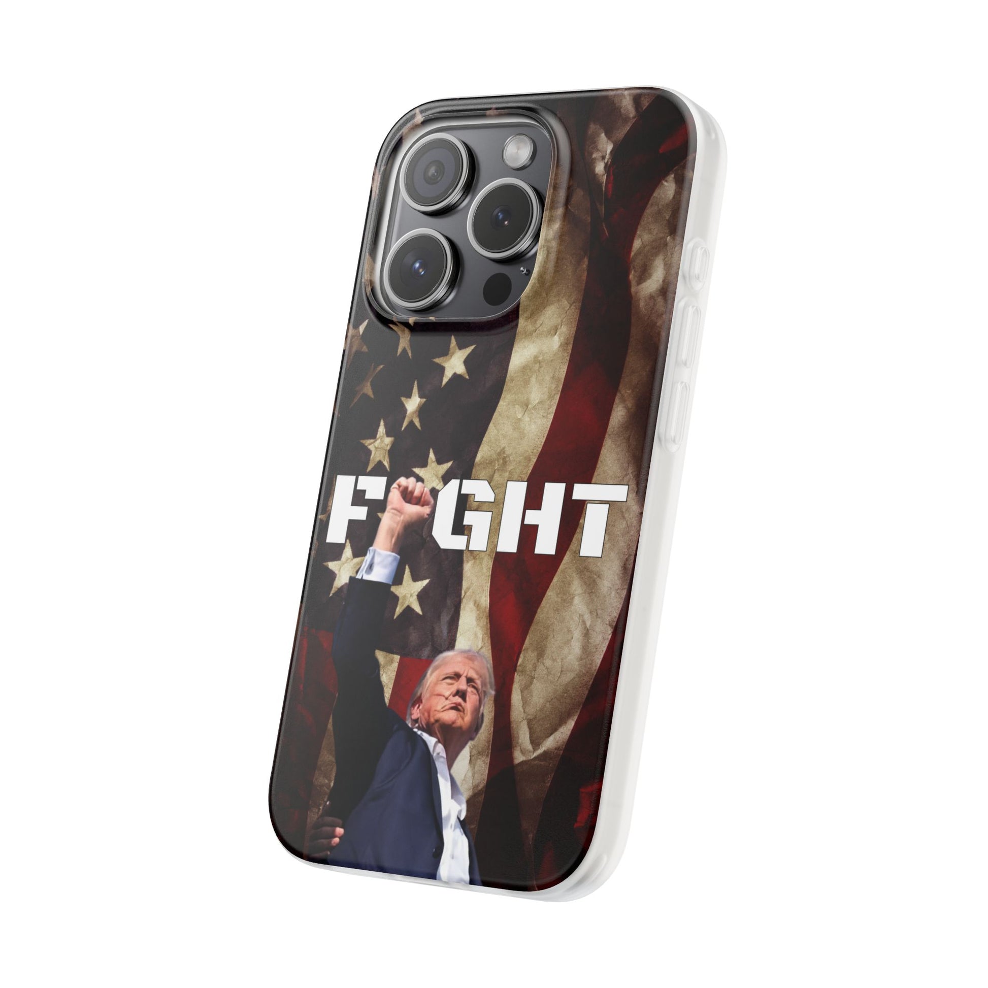 Trump Fight! iPhone Case | Semi-transparent, matte finish - The American Glory 