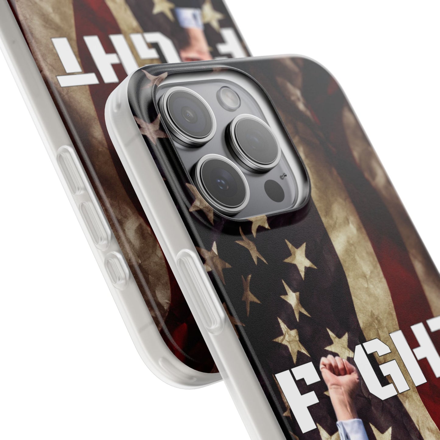 Trump Fight! iPhone Case | Semi-transparent, matte finish - The American Glory 