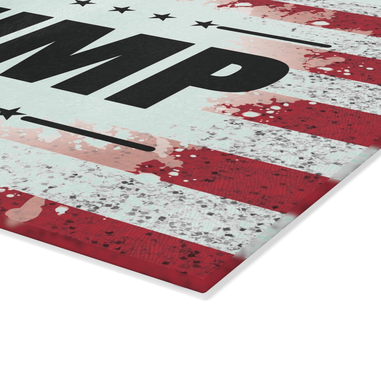 Trump American Flag Glass Cutting Board - The American Glory 