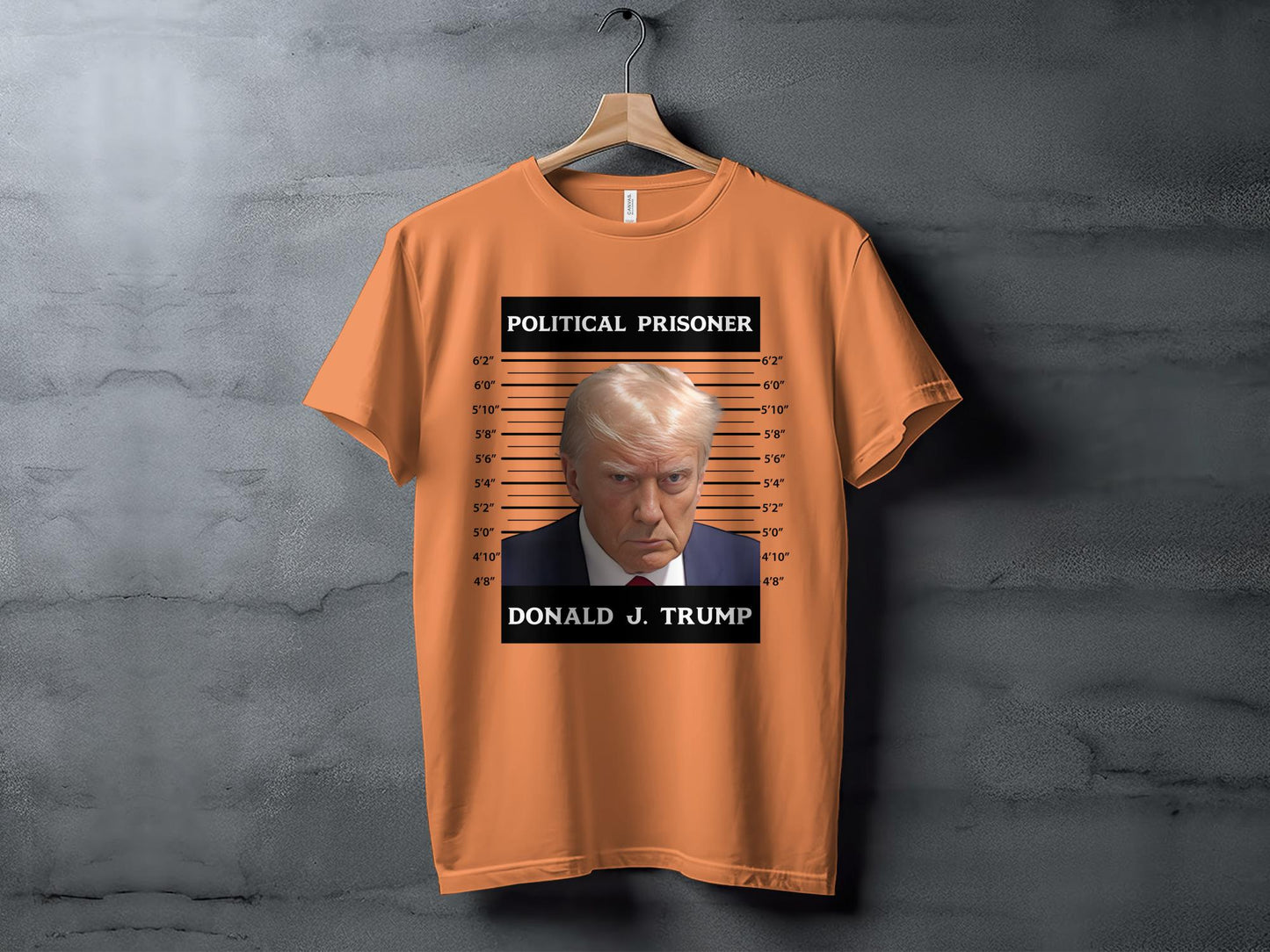 Trump Mugshot Unisex Shirt | Donald Trump Political Prisoner T-shirt | Free Trump Shirt | Stand with Trump 2024 Tee | MAGA Shirts - The American Glory 