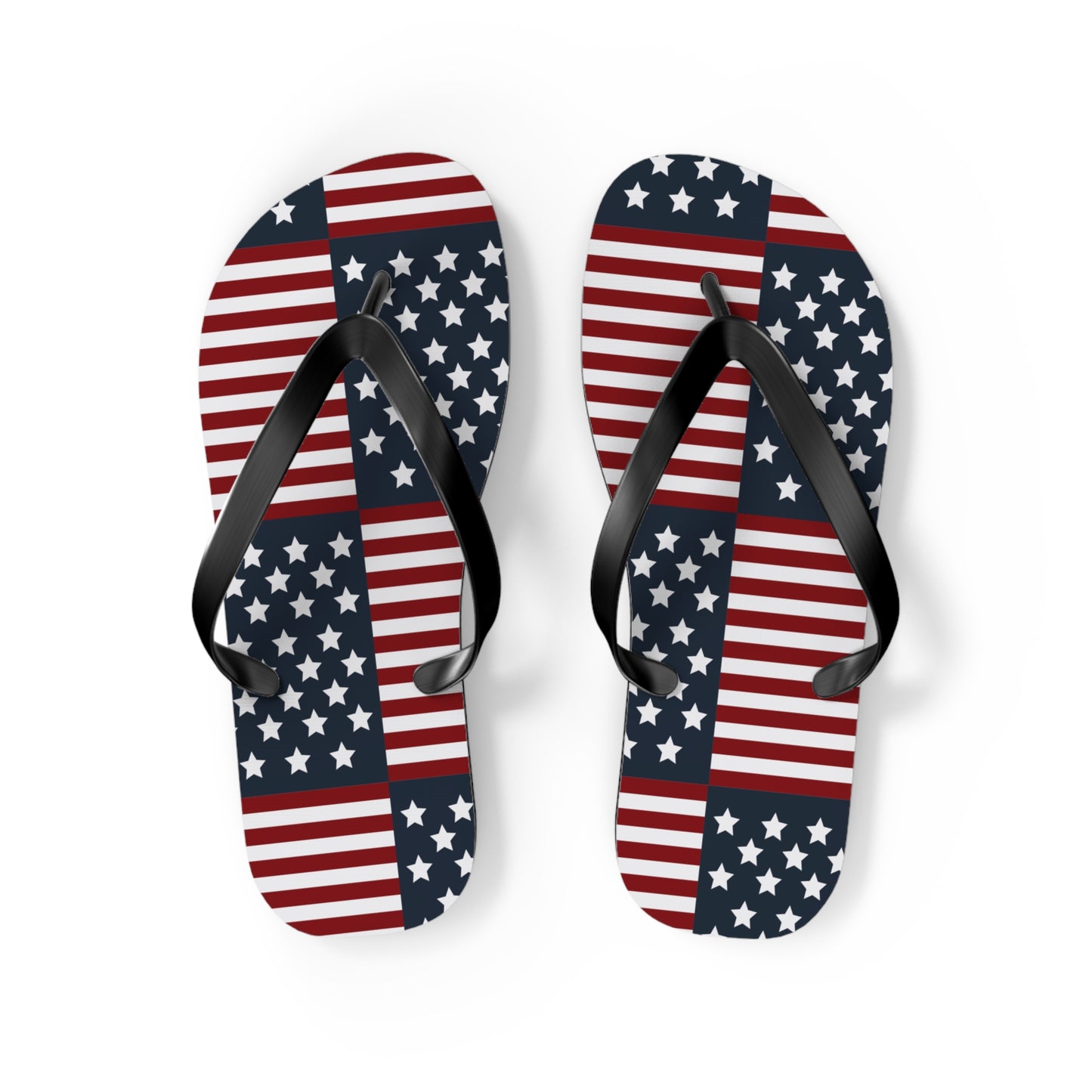 American Flag Flip Flops, USA July 4th Flip Flop slippers, Patriotic Summer accessories - The American Glory 