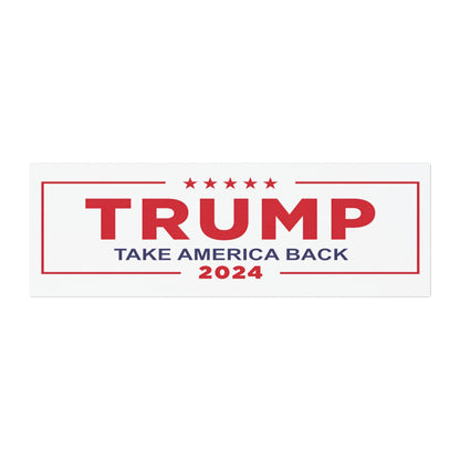 Trump 2024 Car Magnet, Take America Back Bumper Sticker, Donald Trump Weatherproof car magnets, MAGA Stand With Trump Bumper Stickers - The American Glory 