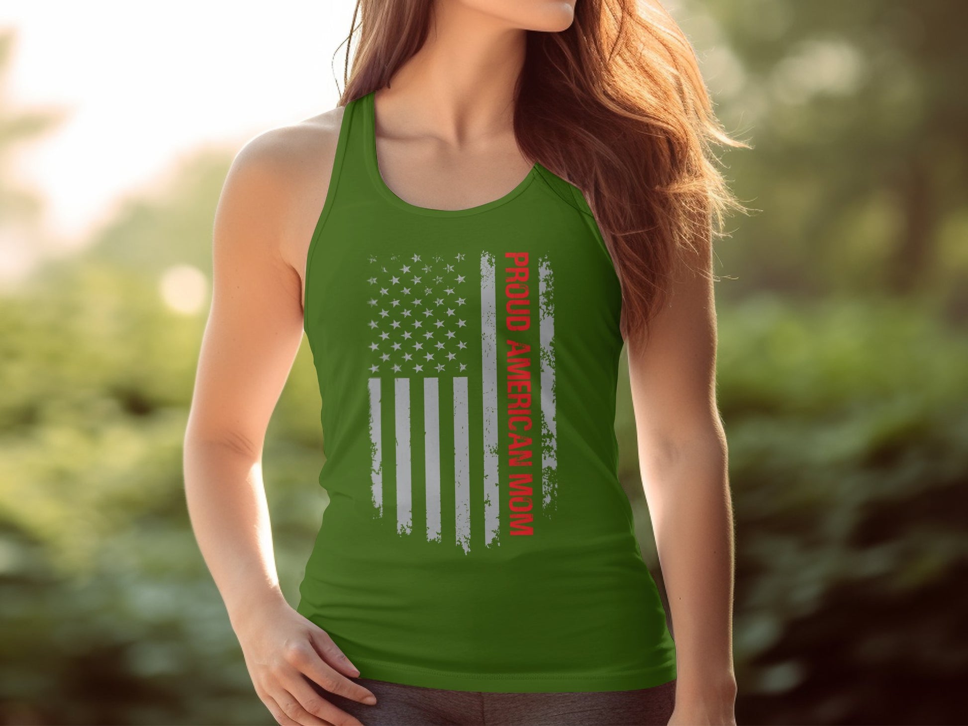 Proud American Mom Jersey Tank - The American Glory 