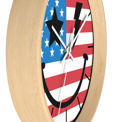 American Flag Wall Clock - The American Glory 