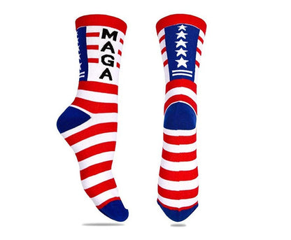 Trump 2024 MAGA Socks, Trump presidential campaign socks - The American Glory 