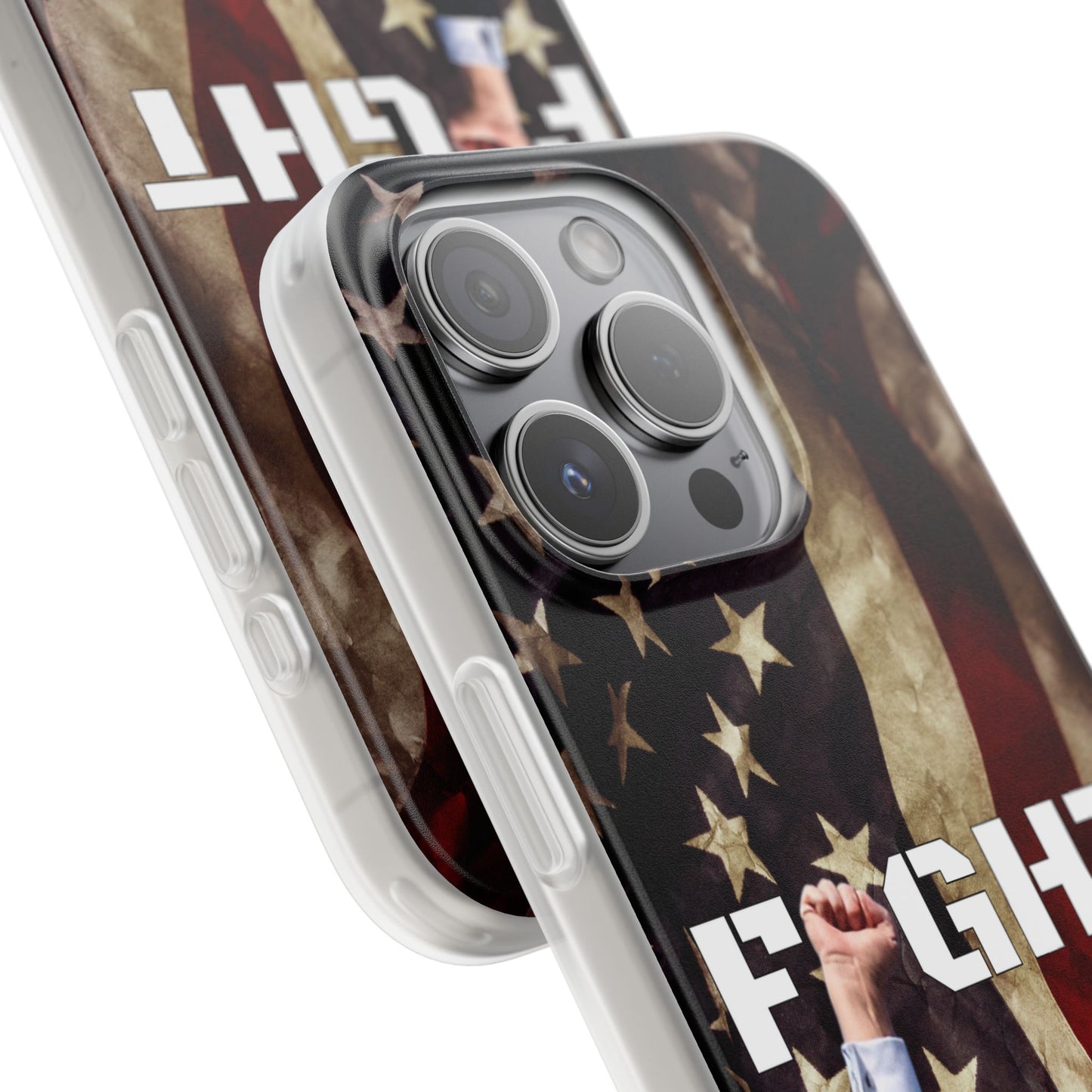 Trump Fight! iPhone Case | Semi-transparent, matte finish - The American Glory 