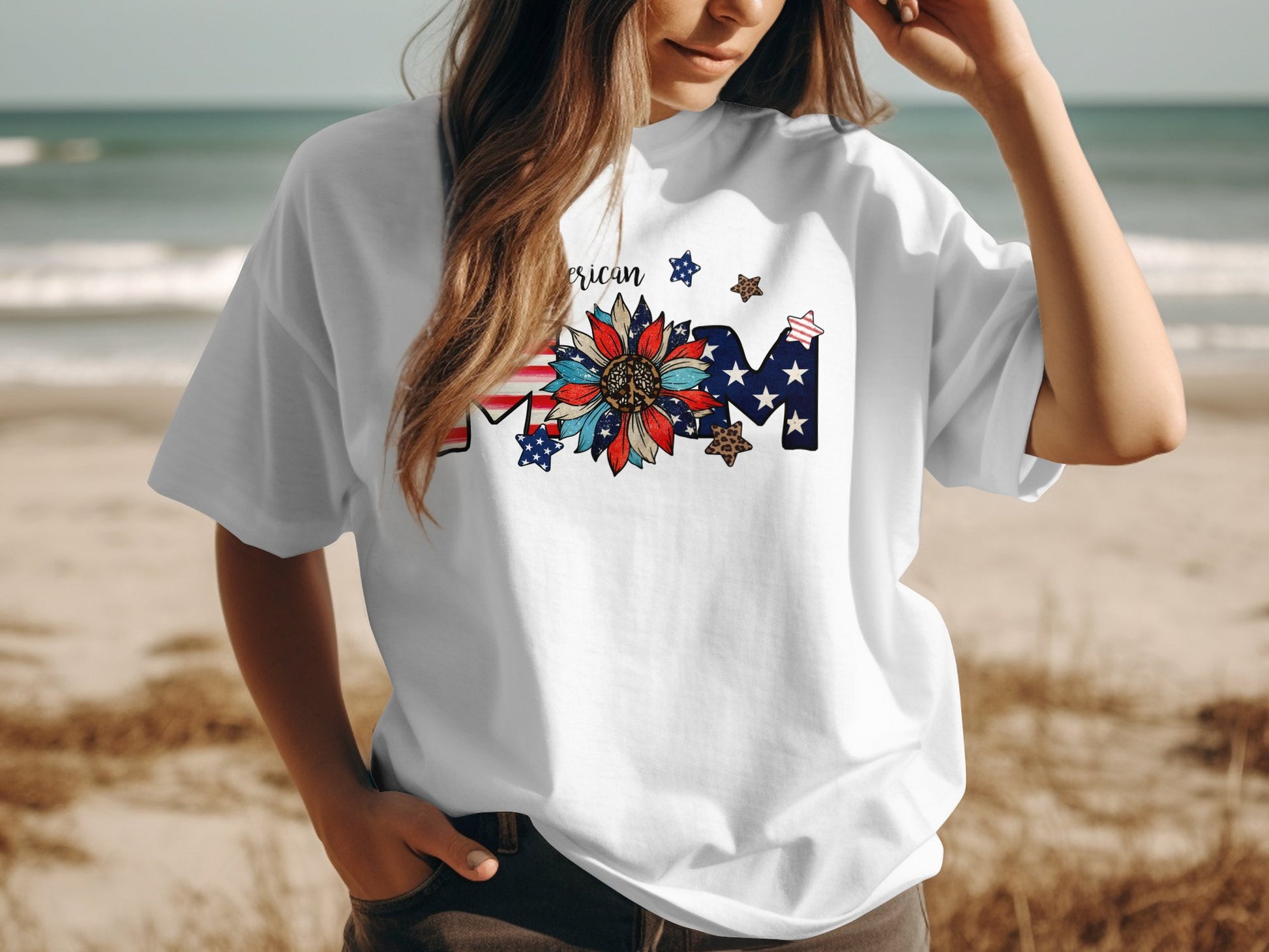 All American Mom T-shirt | USA-inspired Mom tee - The American Glory 