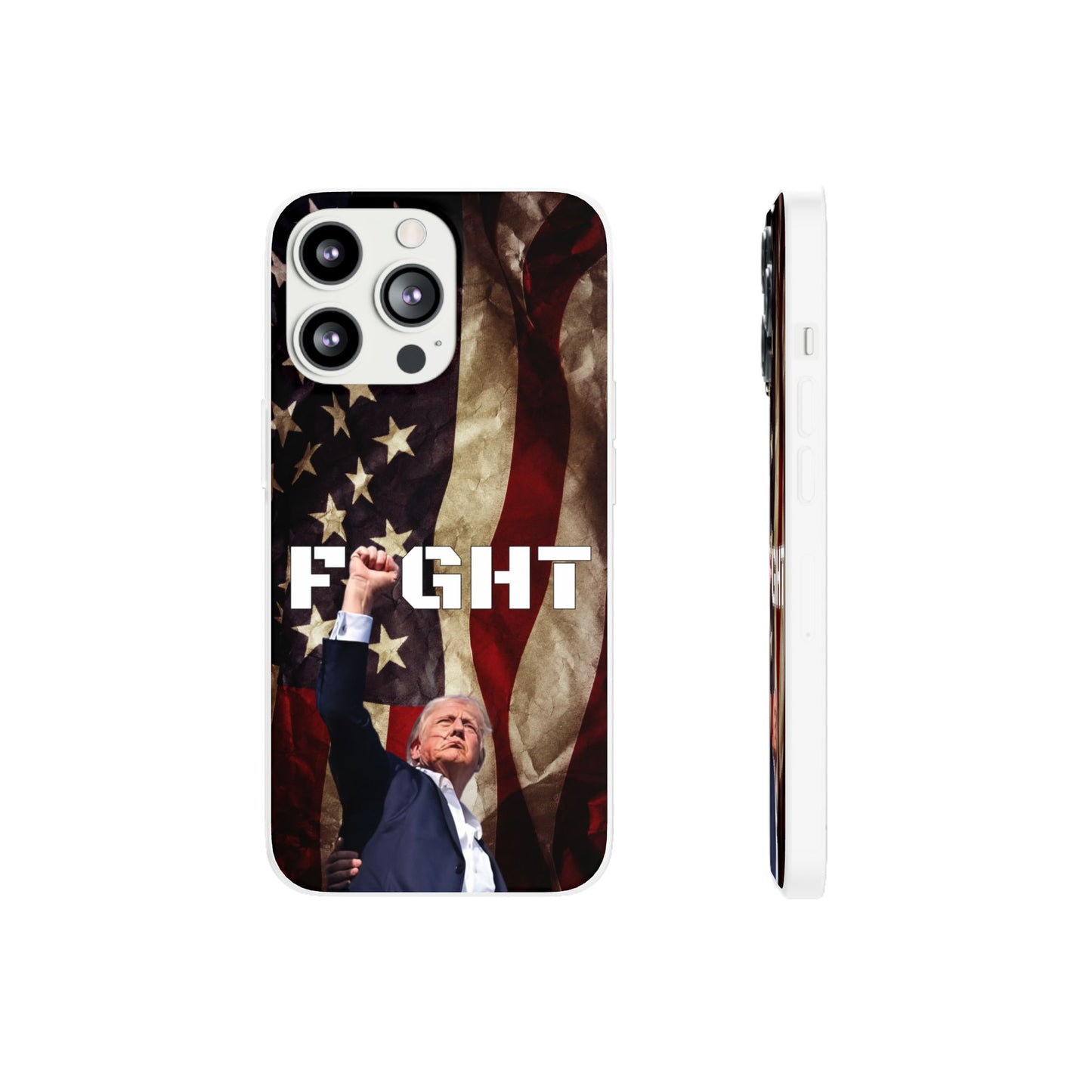 Trump Fight! iPhone Case | Semi-transparent, matte finish - The American Glory 