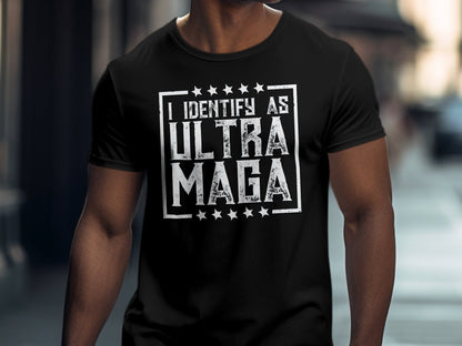 I identify as Ultra Maga T-shirt Trump Shirt - The American Glory 