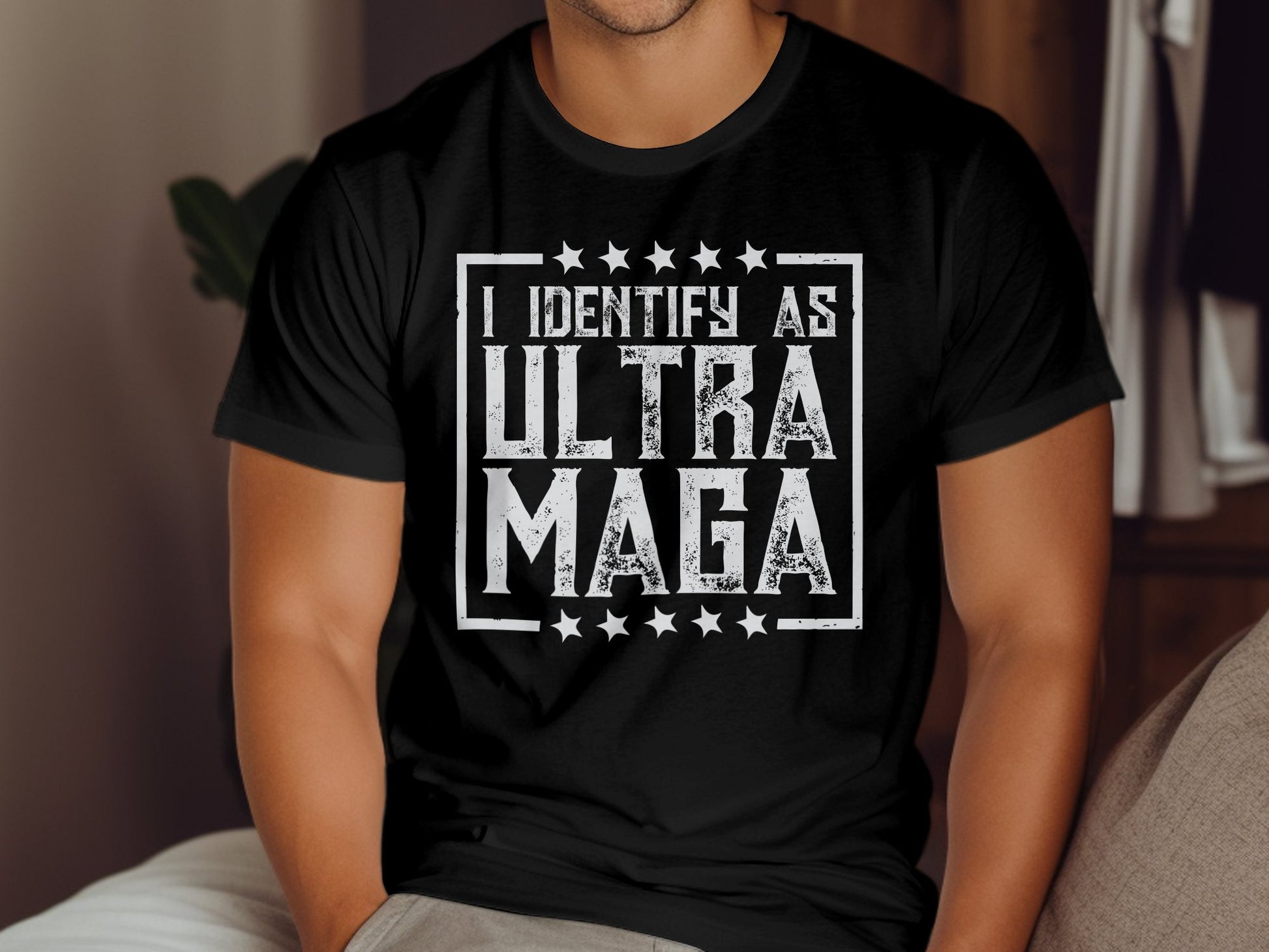 I identify as Ultra Maga T-shirt Trump Shirt - The American Glory 