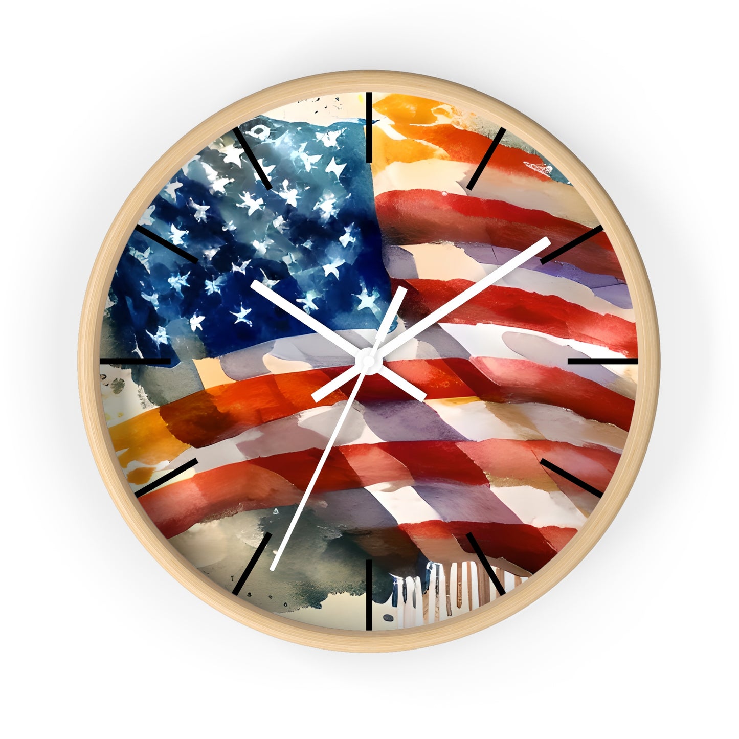 American Flag Wall Clock - The American Glory 