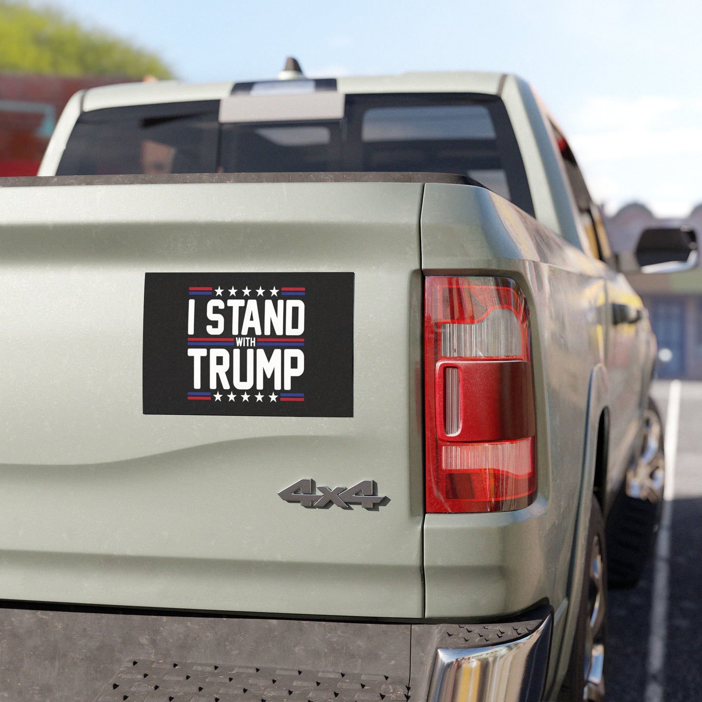 I Stand with Trump Car Magnet, Trump 2024 Bumper Sticker, Donald Trump Weatherproof car magnets, MAGA Stand with Trump Bumper Stickers - The American Glory 