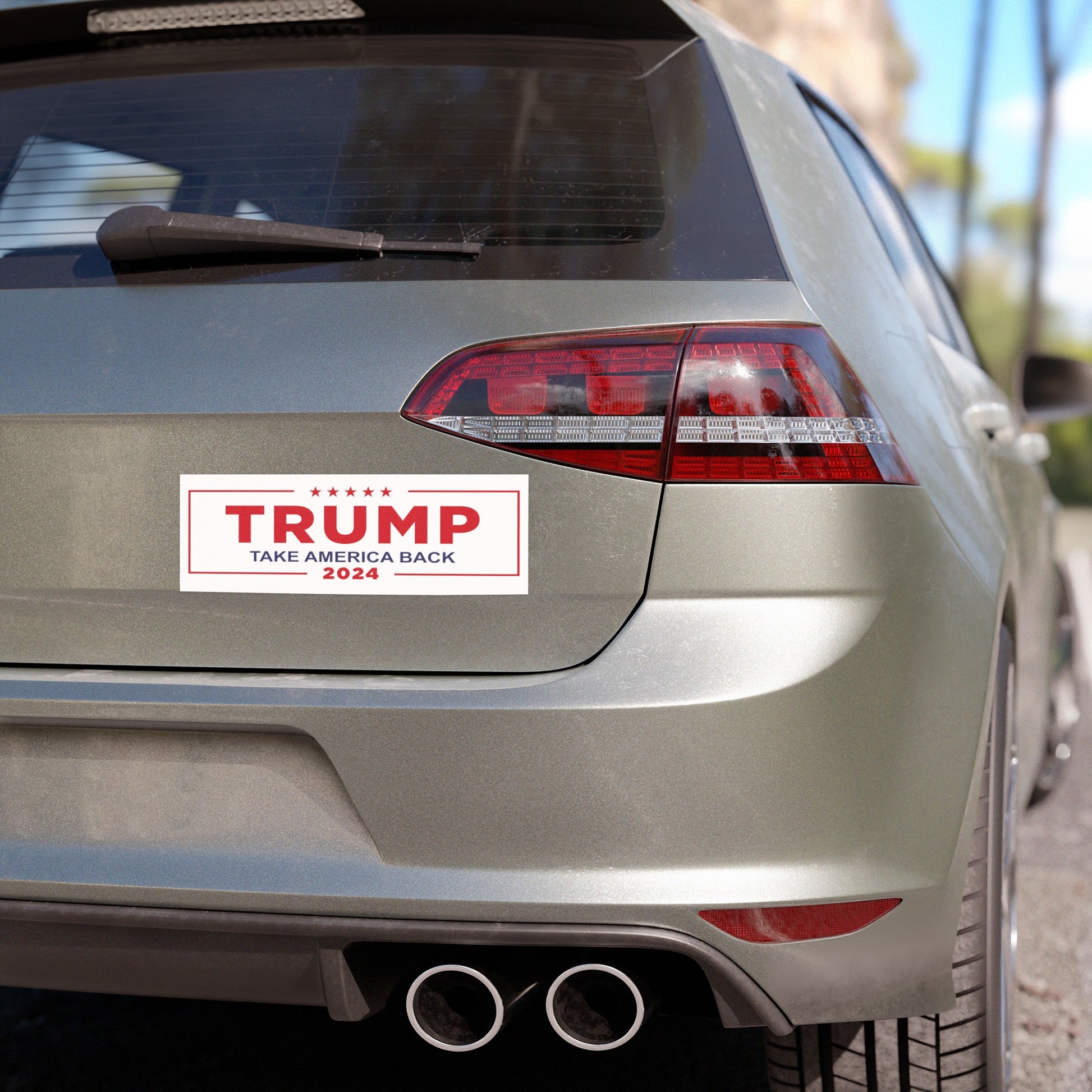 Trump 2024 Car Magnet, Take America Back Bumper Sticker, Donald Trump Weatherproof car magnets, MAGA Stand With Trump Bumper Stickers - The American Glory 