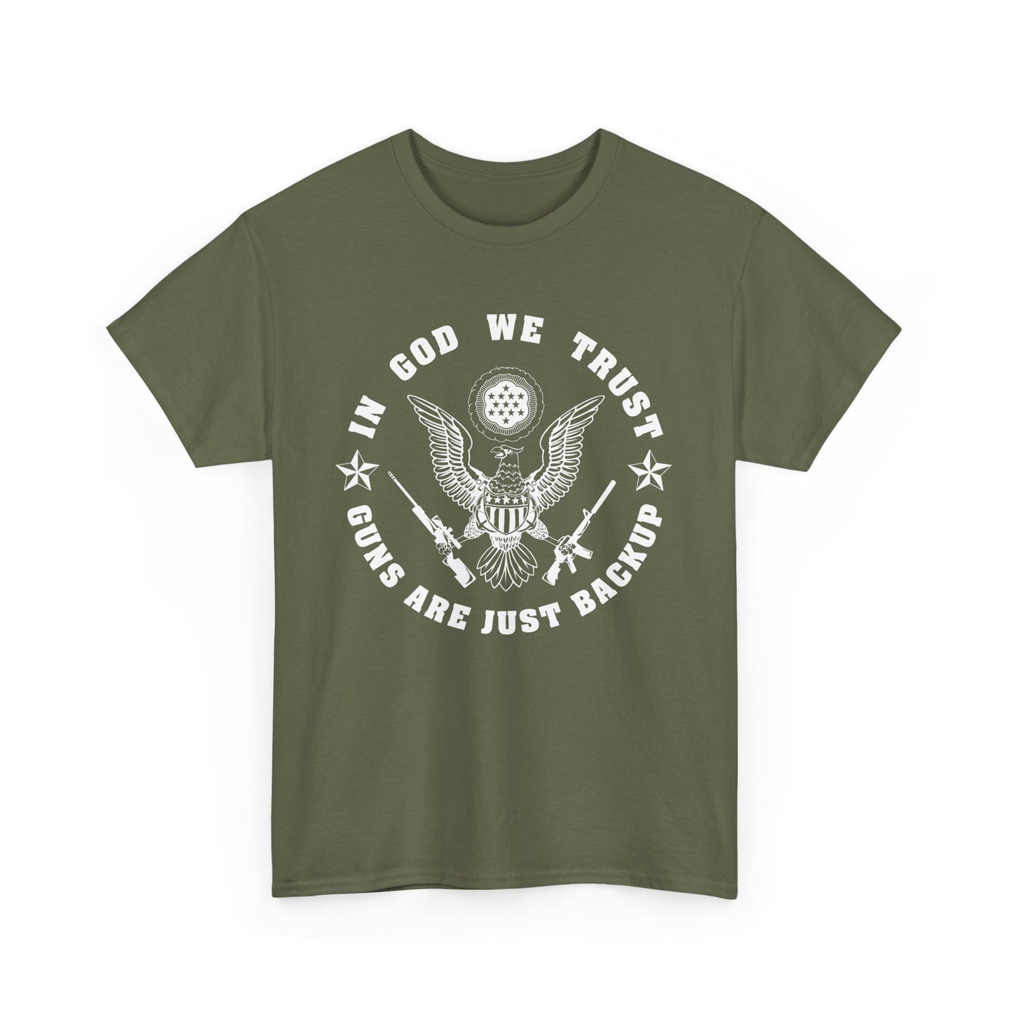 In God we trust, Guns are just backup Unisex T-shirt - The American Glory 