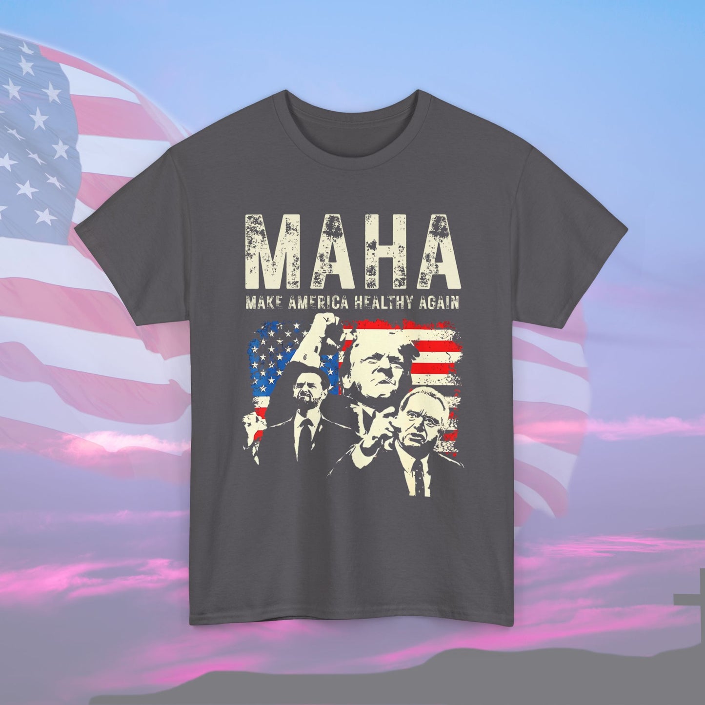 MAHA T-shirt, Make America Healthy Again Unisex Tee - The American Glory 