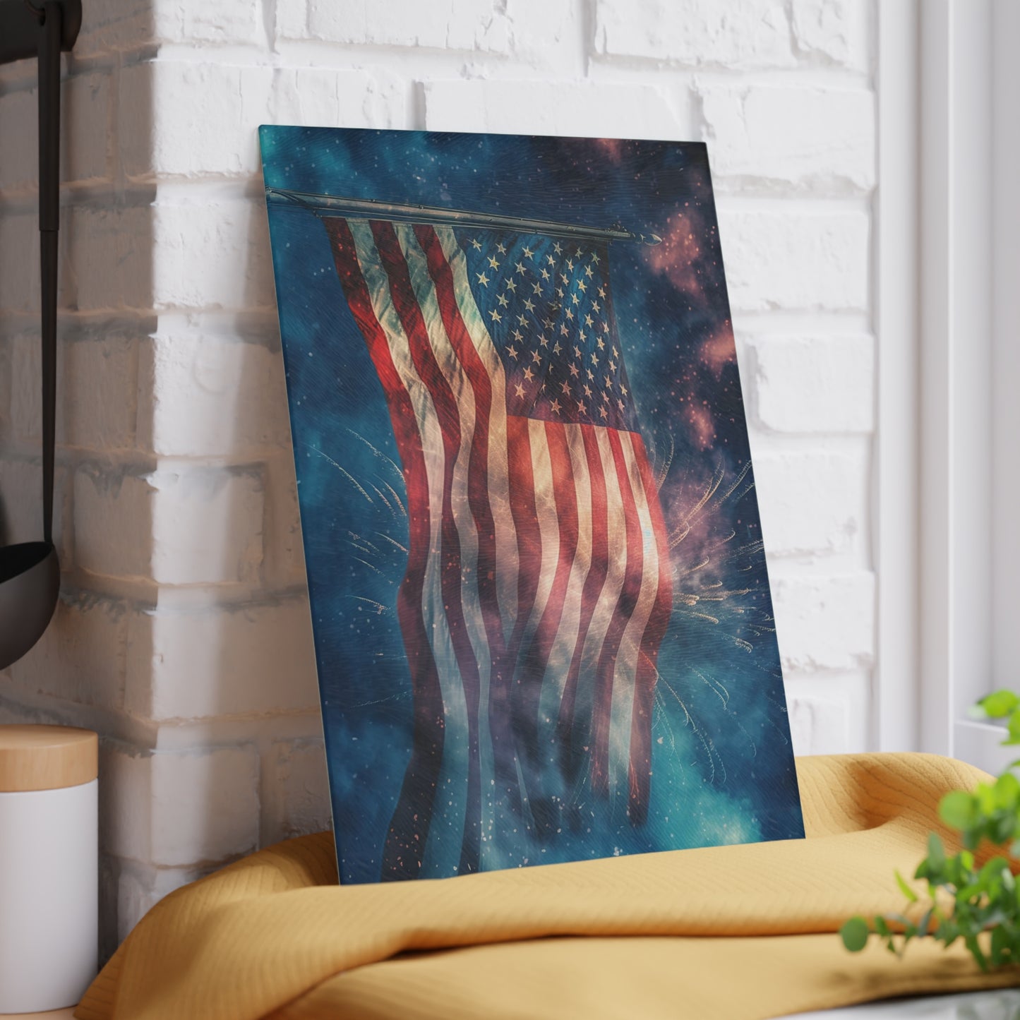 American Flag Glass Cutting Board - The American Glory 