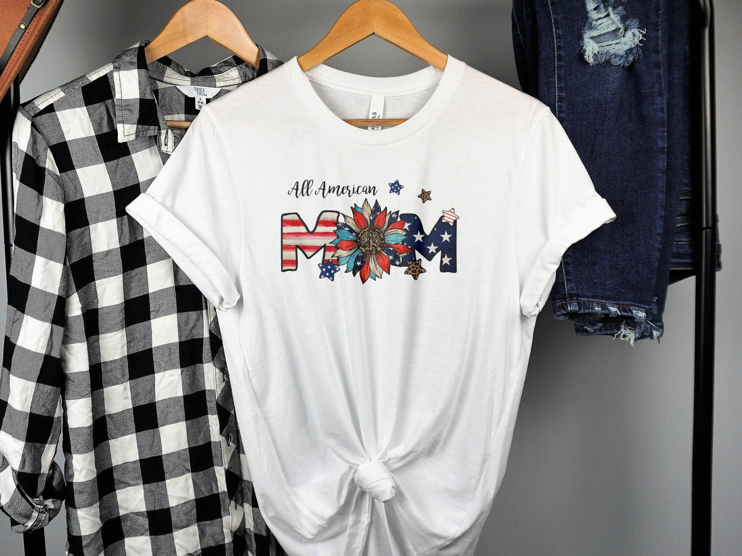 All American Mom T-shirt | USA-inspired Mom tee - The American Glory 