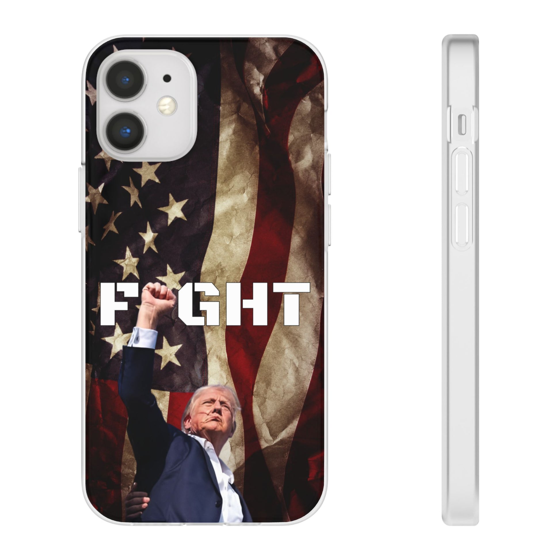 Trump Fight! iPhone Case | Semi-transparent, matte finish - The American Glory 